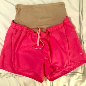 Old Navy Active Go Dry Maternity Shorts, Pink, S/P